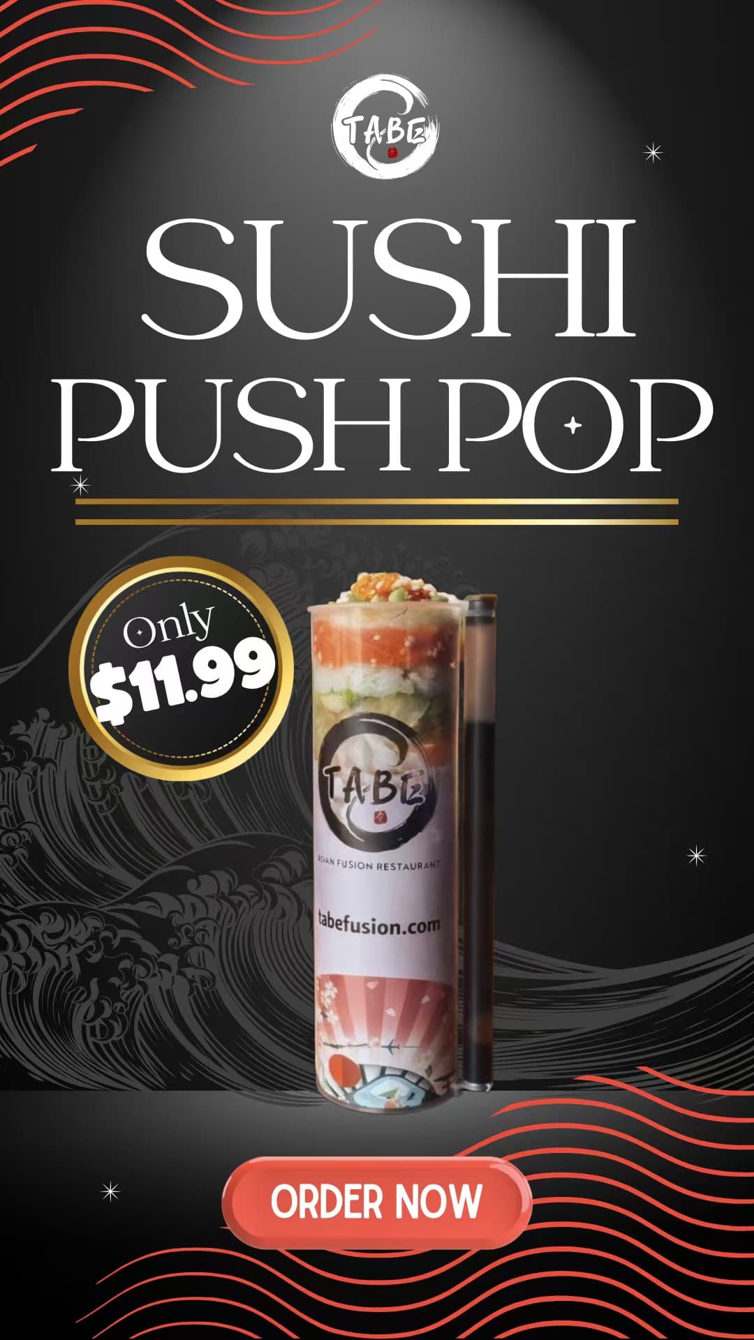 Tabe Sushi Push Pop - Only $11.99